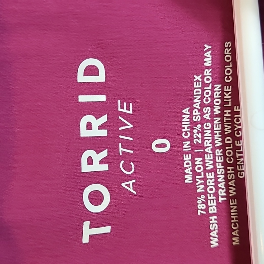NWT Torrid Active Size 0 (12) - Picture 2 of 4